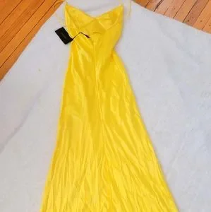 rasario Dresses Rasario Yellow Silk Dress Poshmark